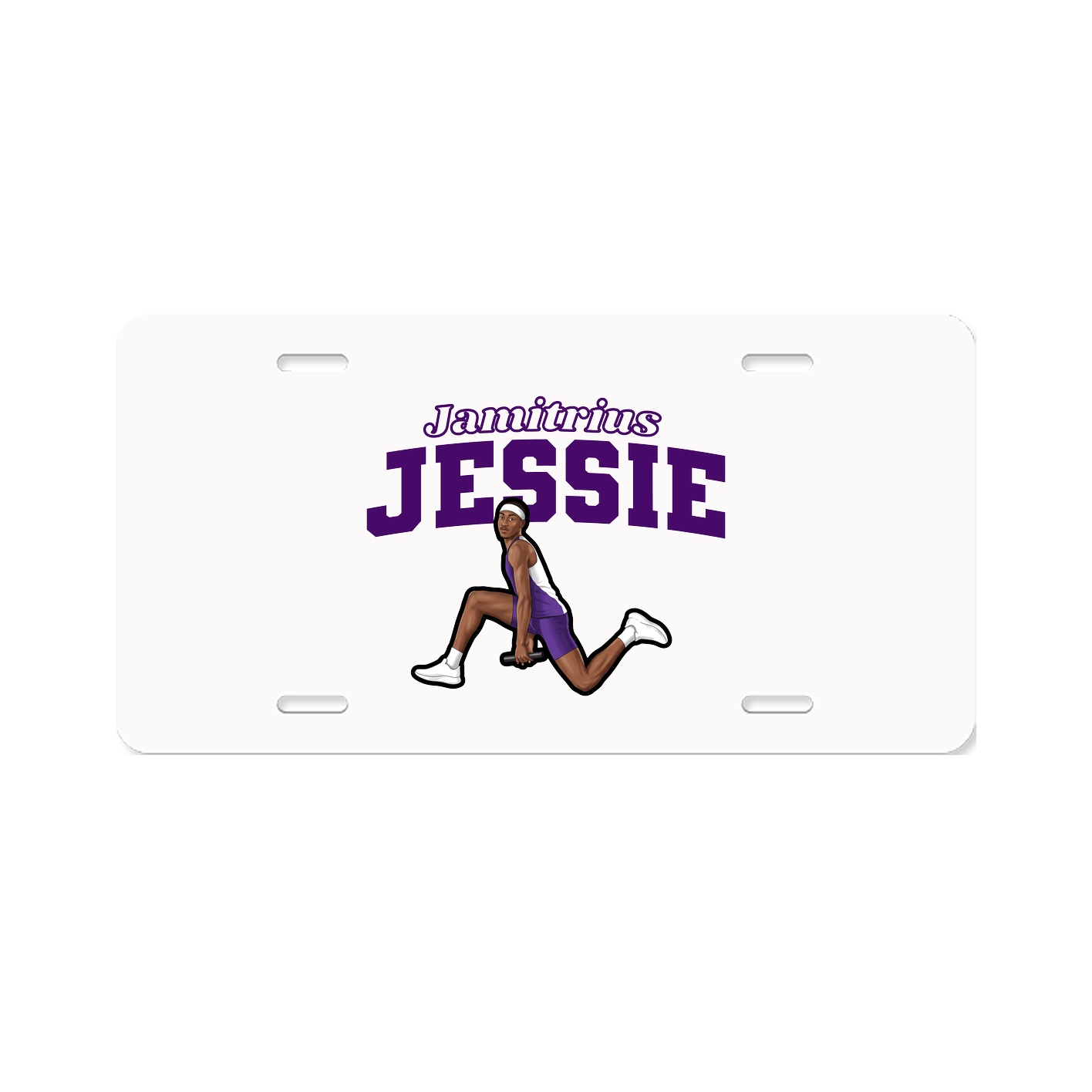 License Plate — Name Arch in Classic