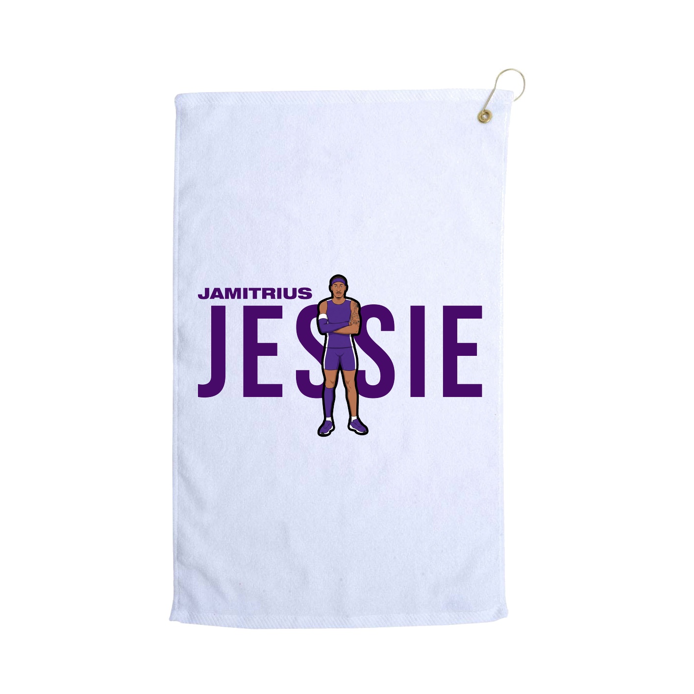 Golf Towel — Player Name in White