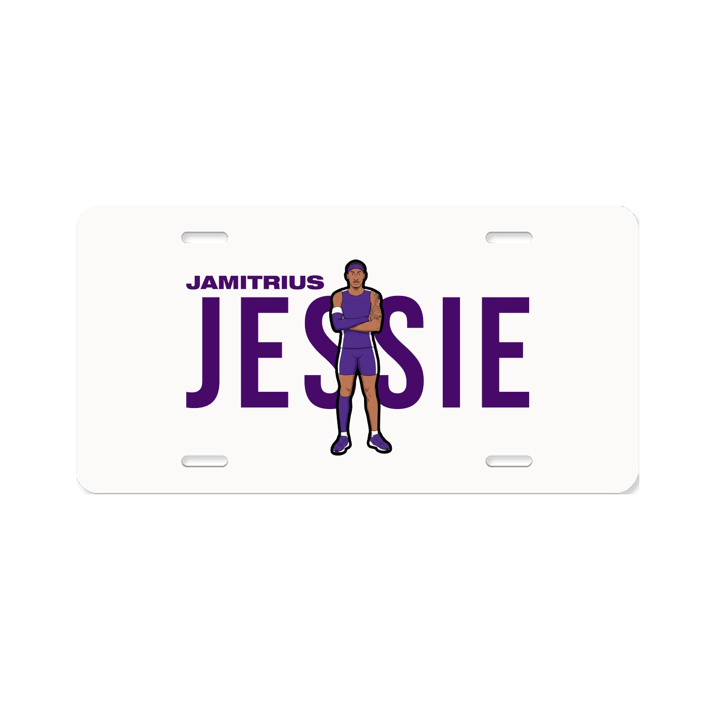 License Plate — Player Name in Classic