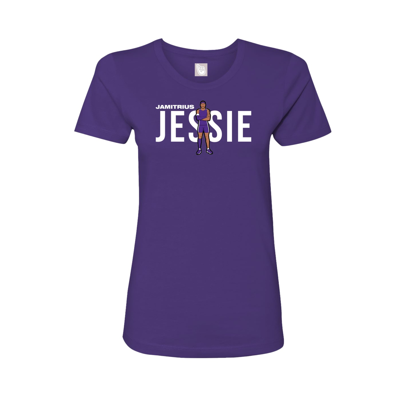 Womens Tee — Player Name in Purple