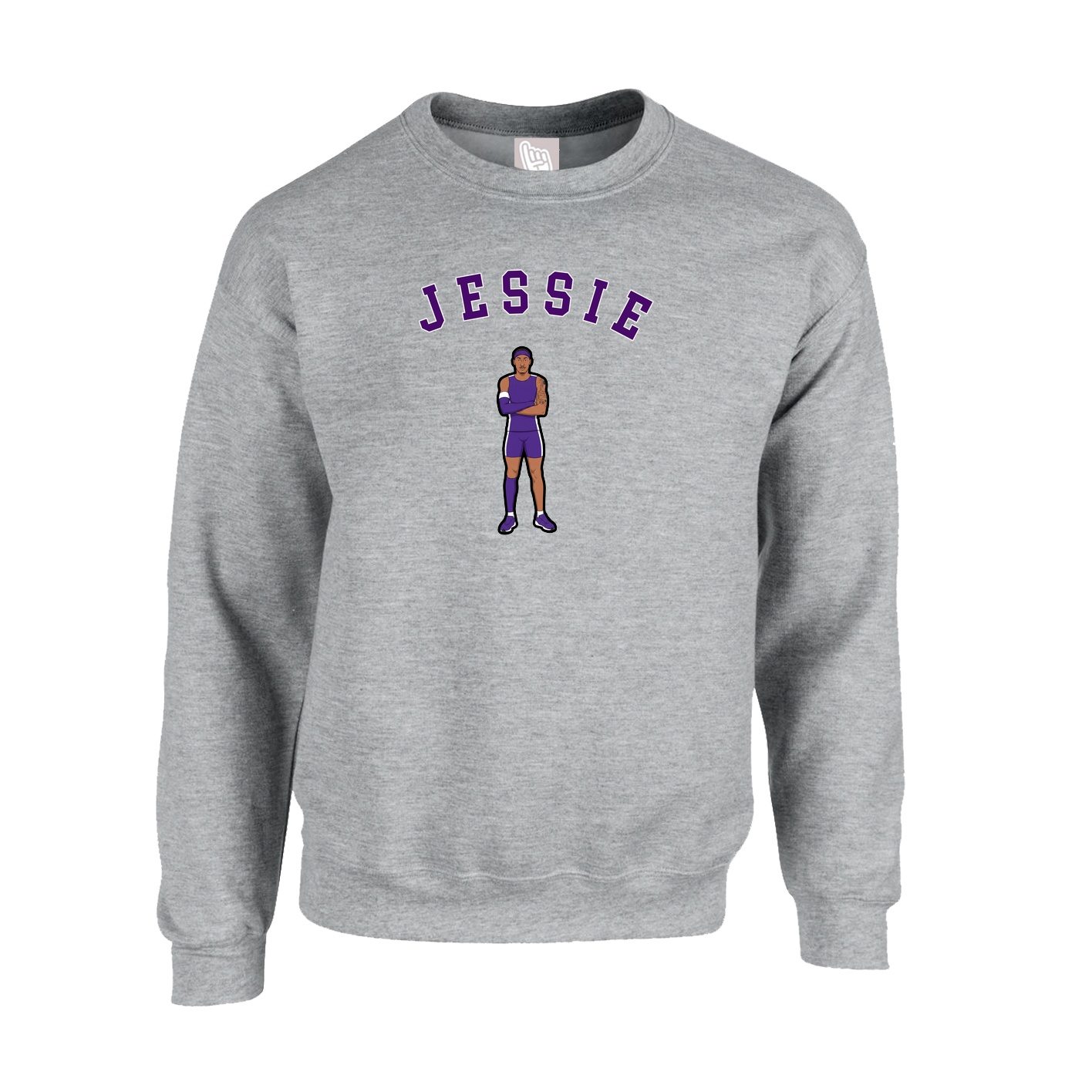 Fleece Crew — Shirsey Arch in Grey