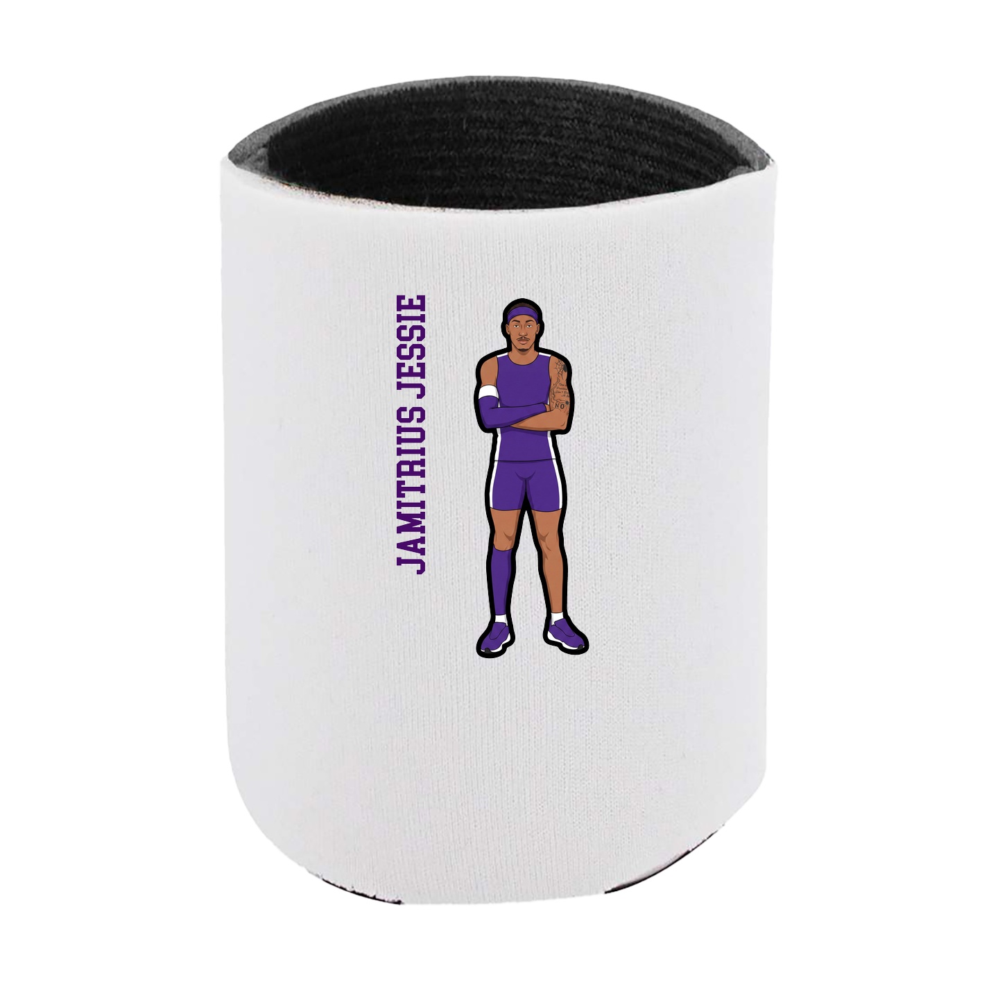 Can Holder — Name Vertical in White