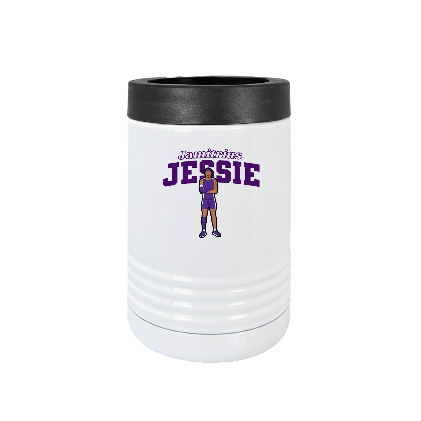 Beverage Holder — Name Arch in White