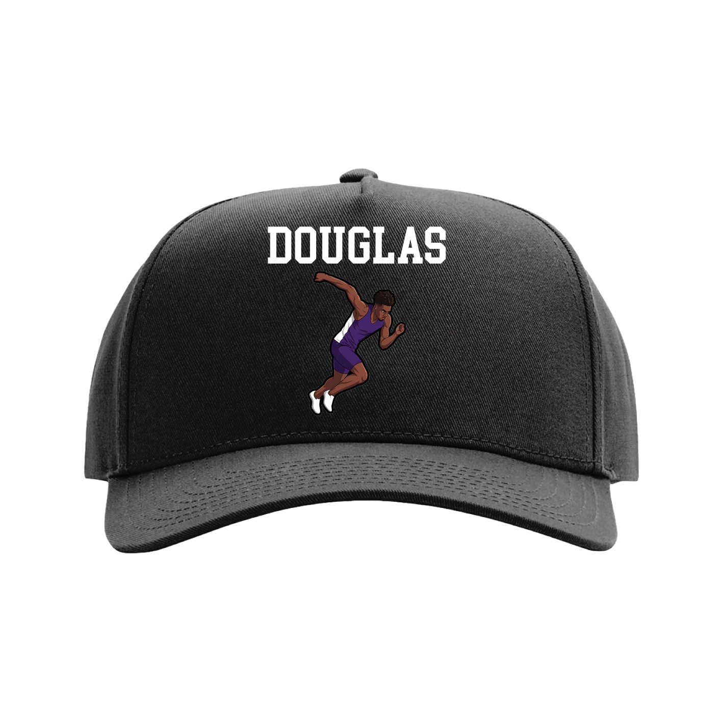 Full Fabric Five-Panel Champ Cap — Shirsey in Black
