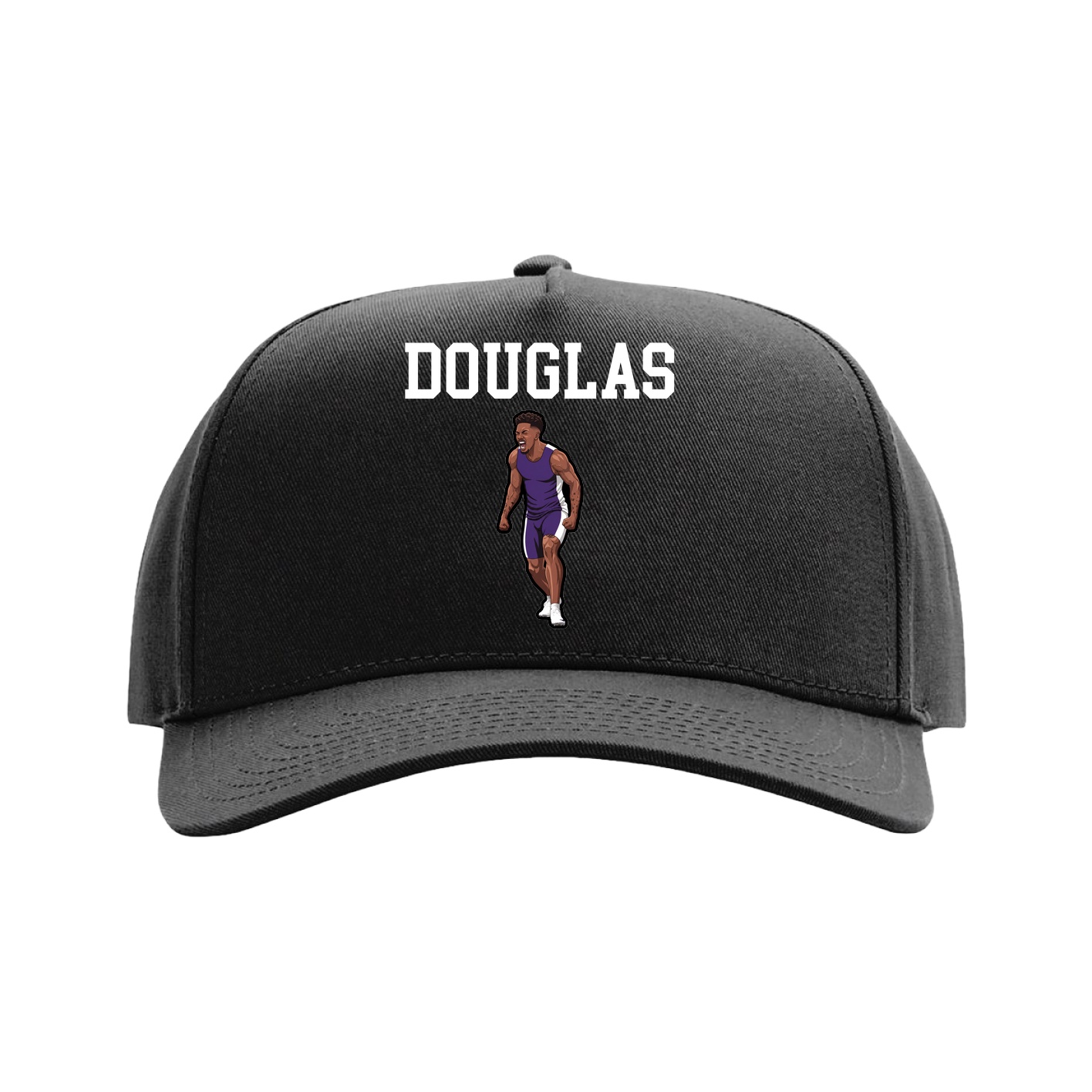 Full Fabric Five-Panel Champ Cap — Shirsey in Black