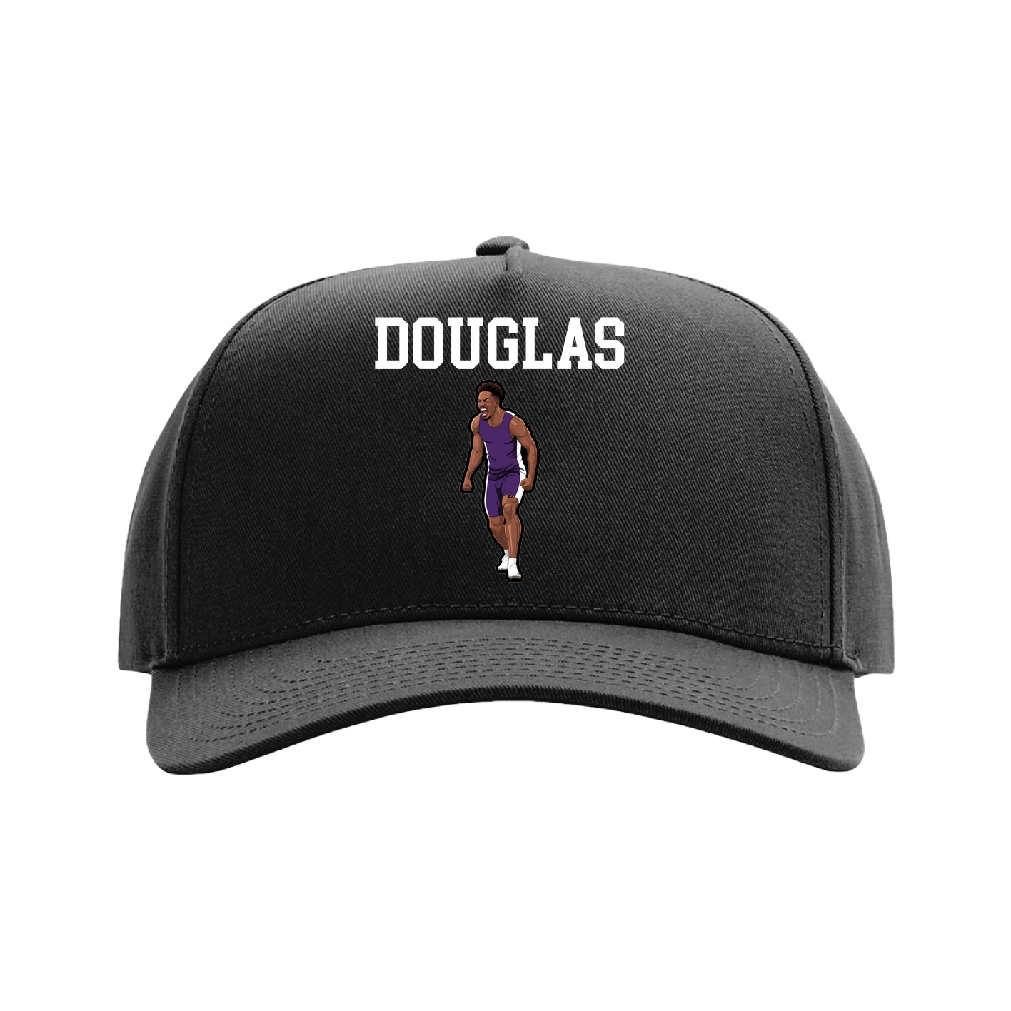 Full Fabric Five-Panel Champ Cap — Shirsey in Black