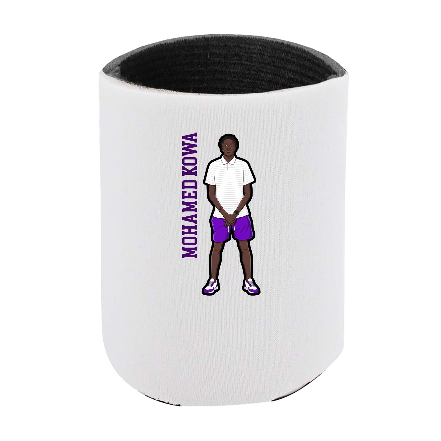 Can Holder — Name Vertical in White