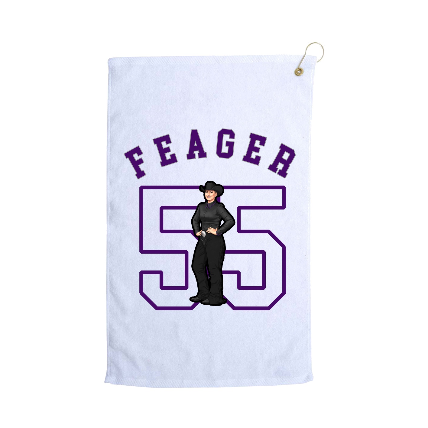 Golf Towel — Shirsey Arch in White