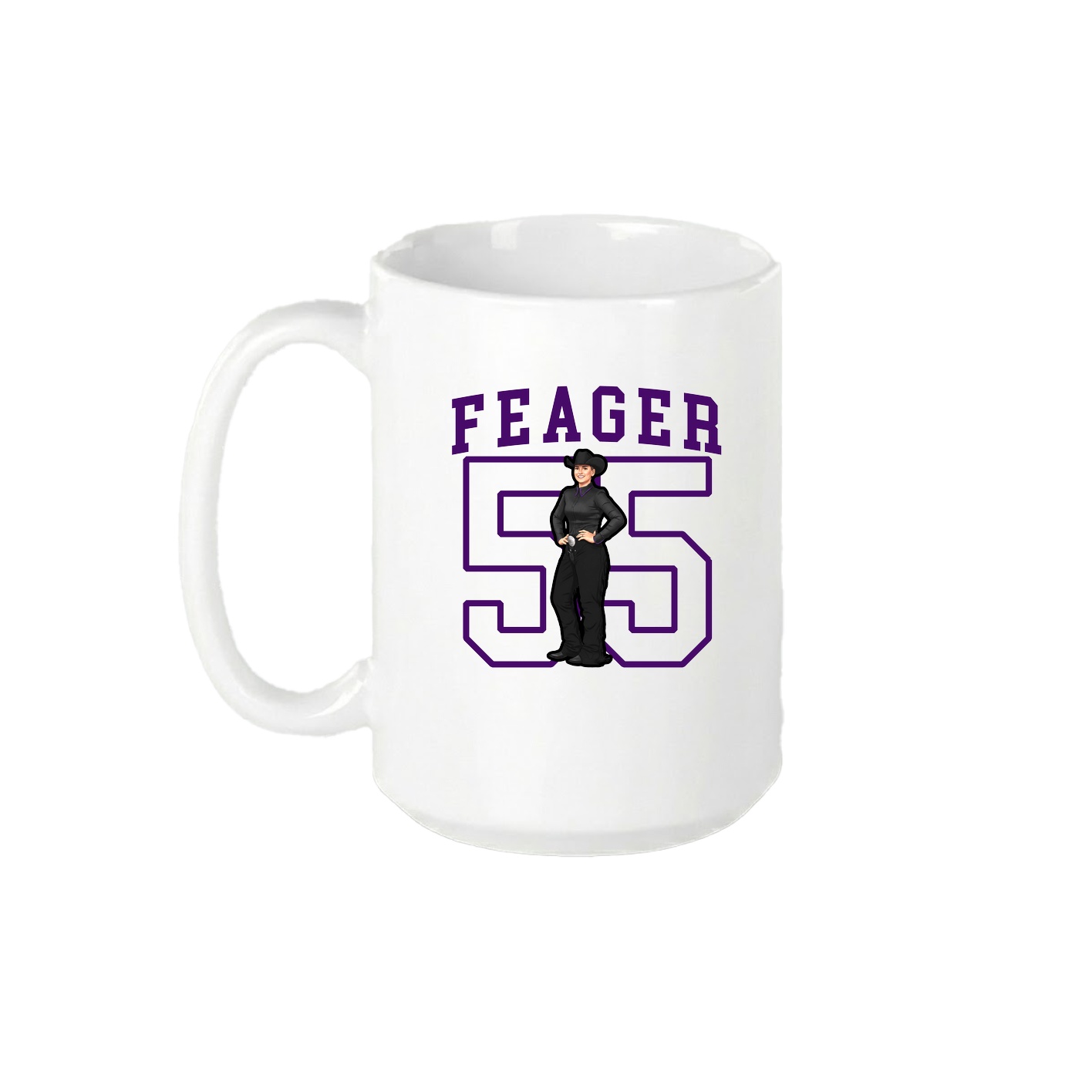15oz Coffee Mug — Shirsey in White