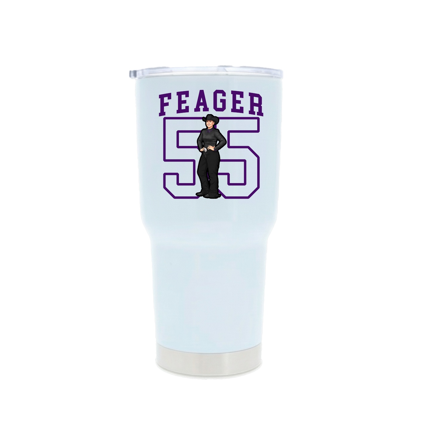 30oz Stainless Steel Tumbler — Shirsey in White