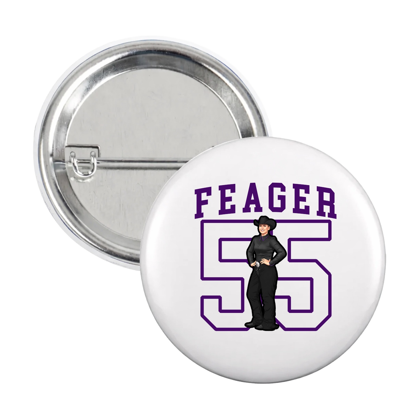 Game Day Button — Shirsey in White