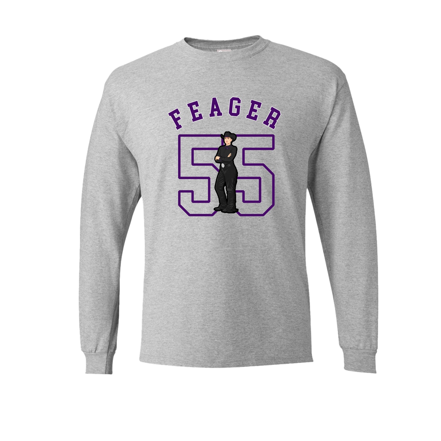 Long Sleeve Tee — Shirsey Arch in Grey