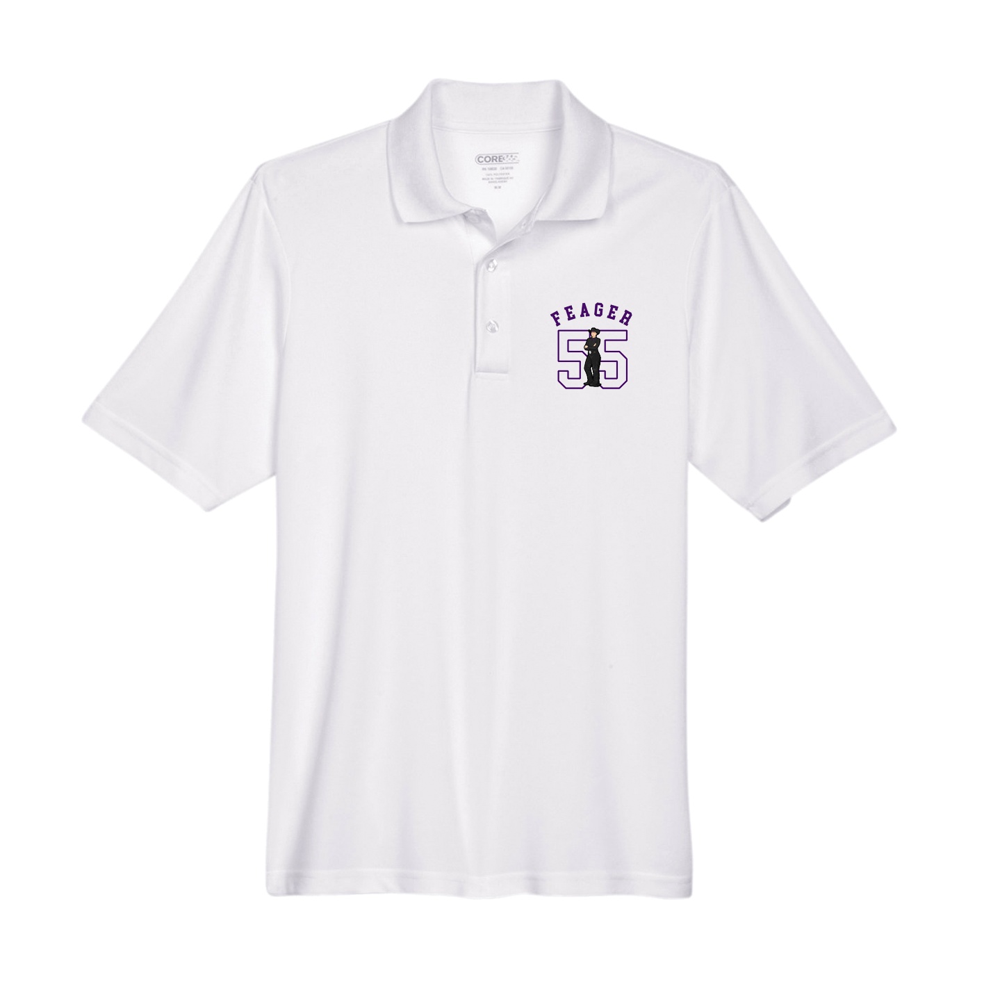 Performance Polo — Shirsey Arch in White
