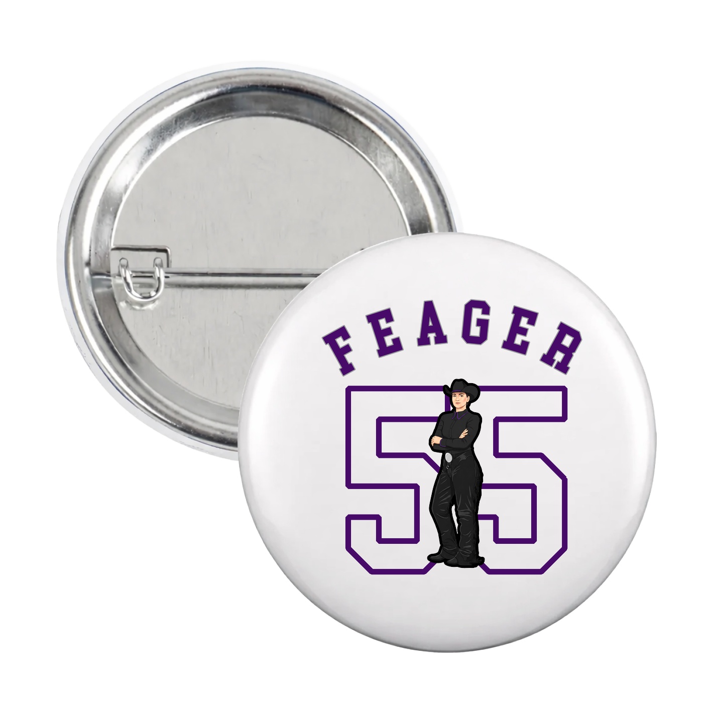 Game Day Button — Shirsey Arch in White