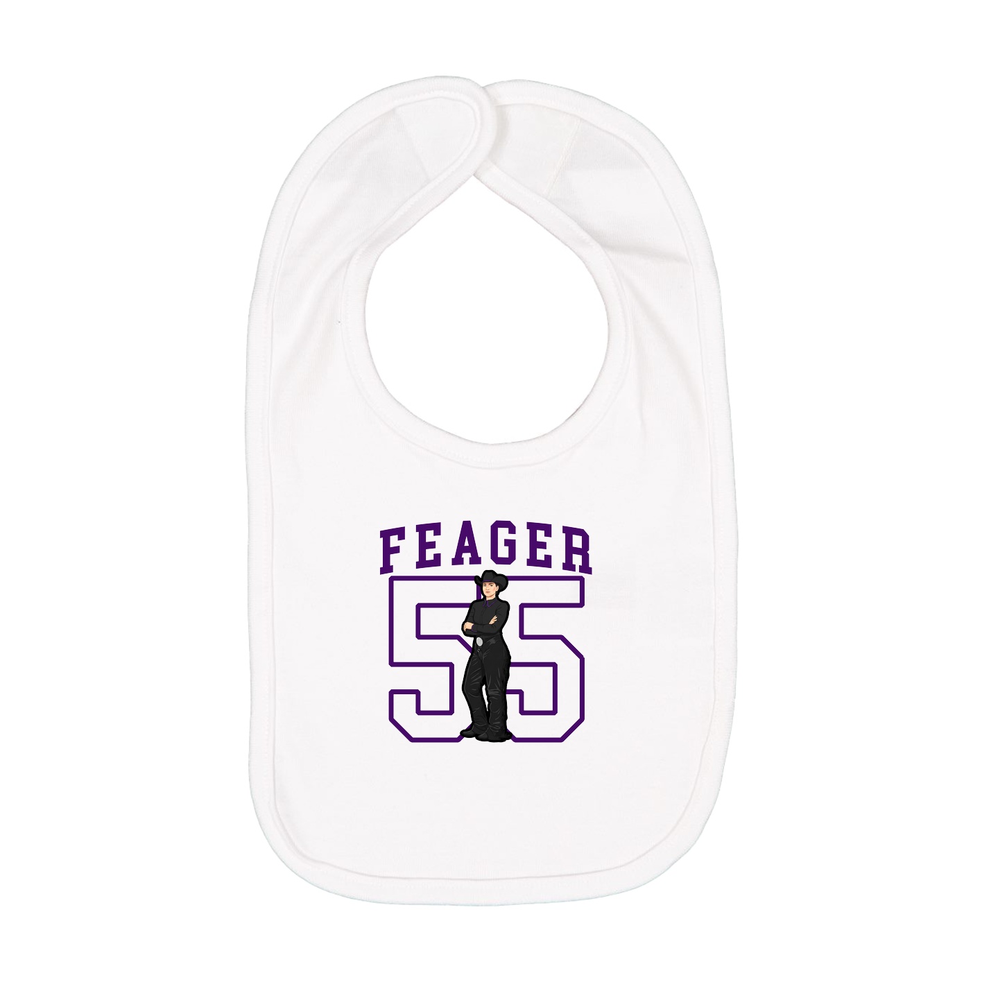 Infant Bib — Shirsey in White