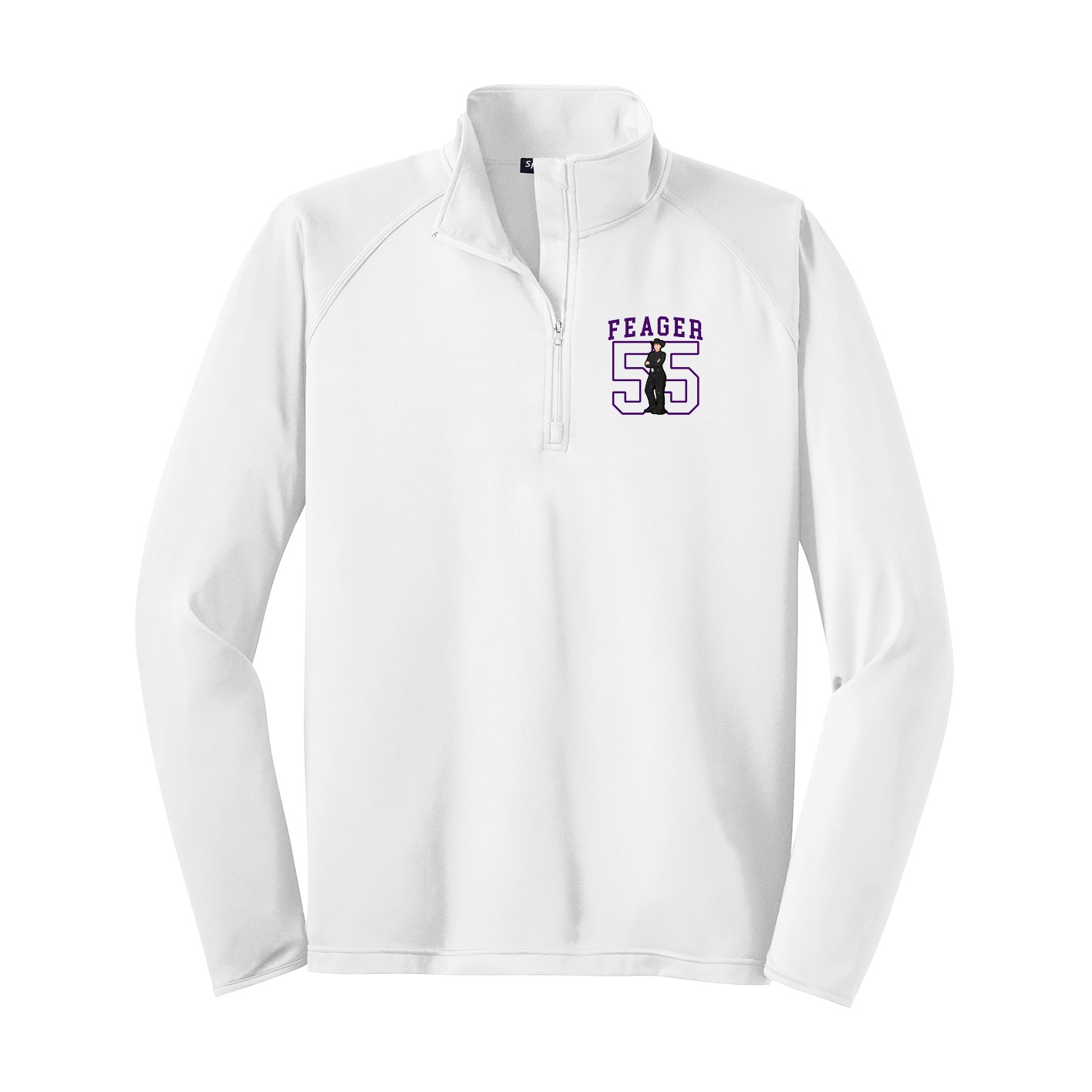 Q-Zip Pullover — Shirsey in White