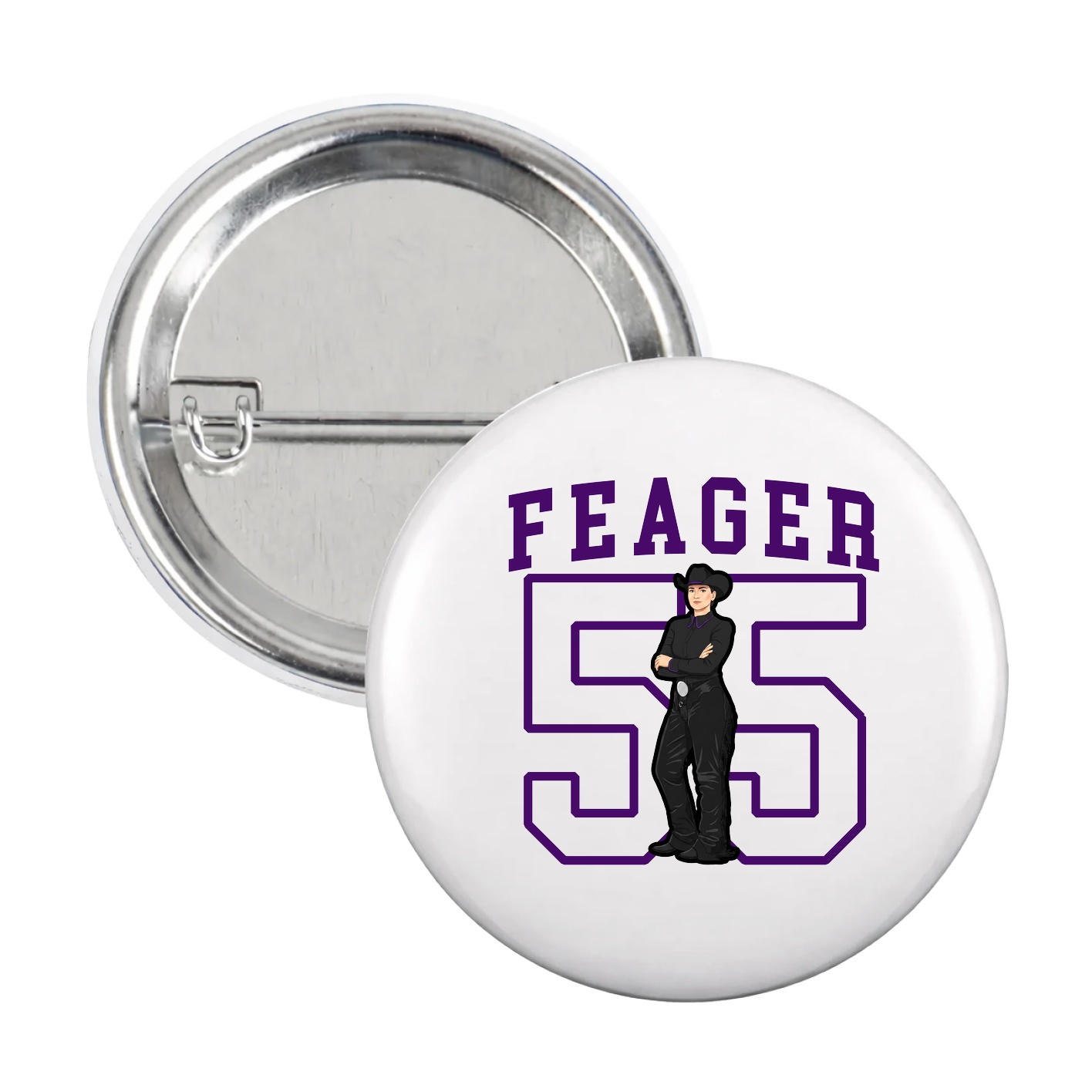 Game Day Button — Shirsey in White