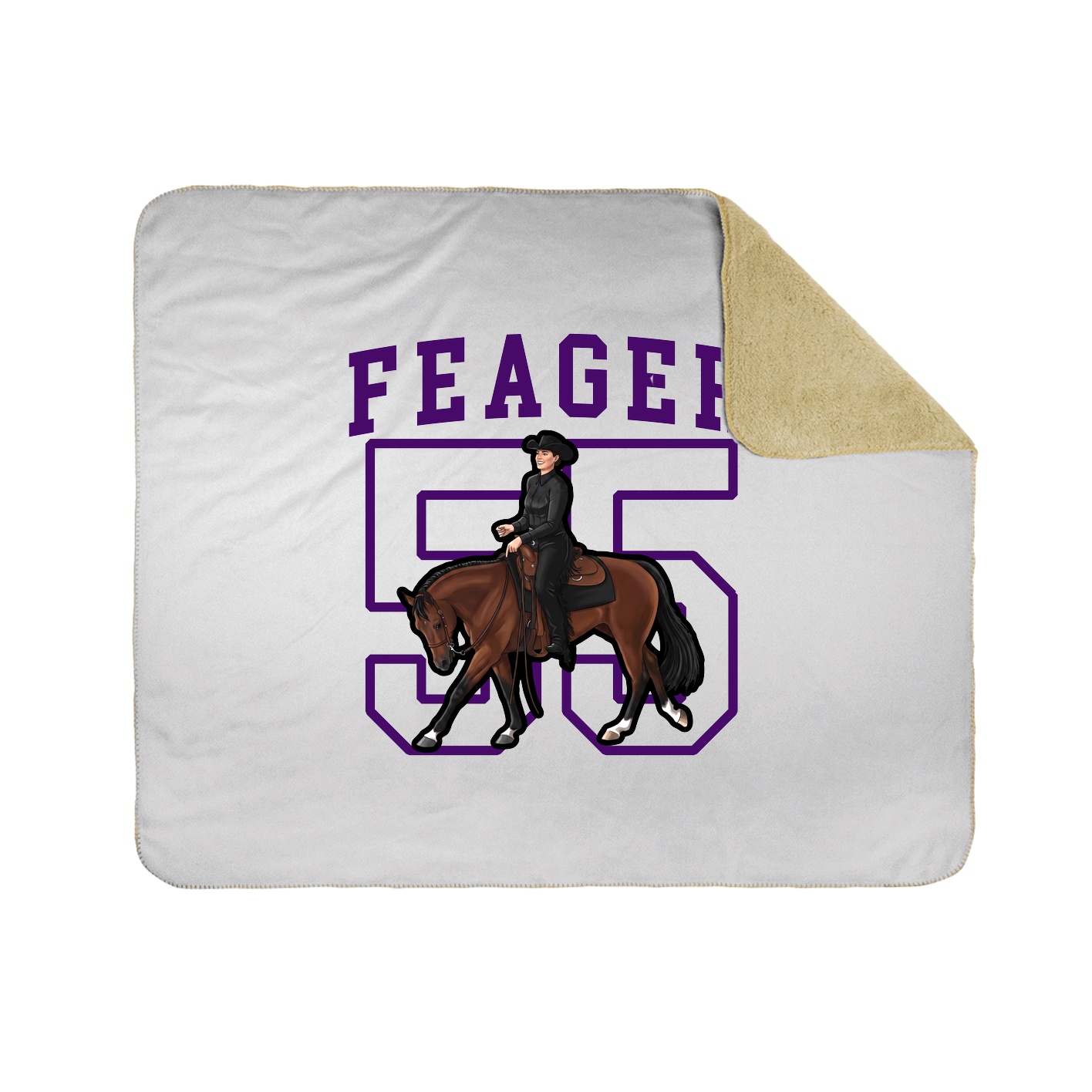 Throw Blanket — Shirsey in White