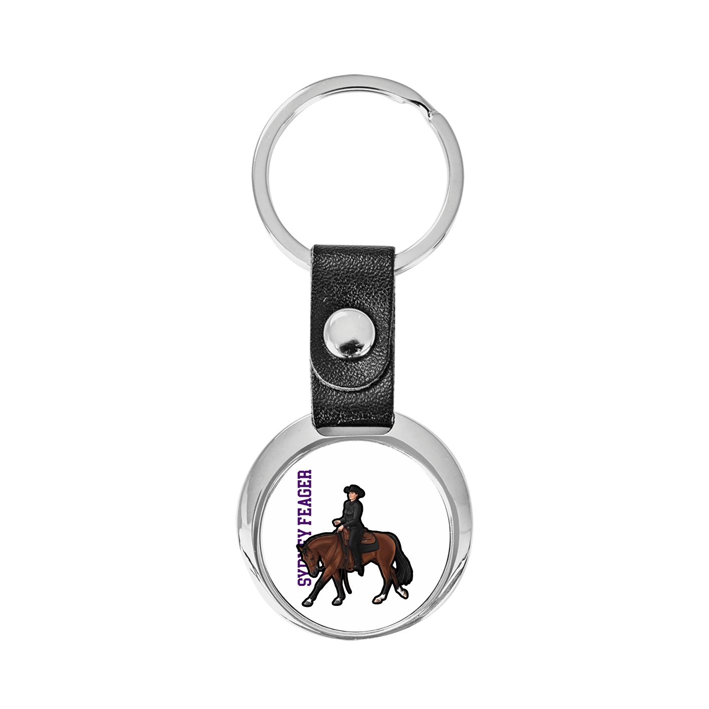 Key Chain — Name Vertical in Classic