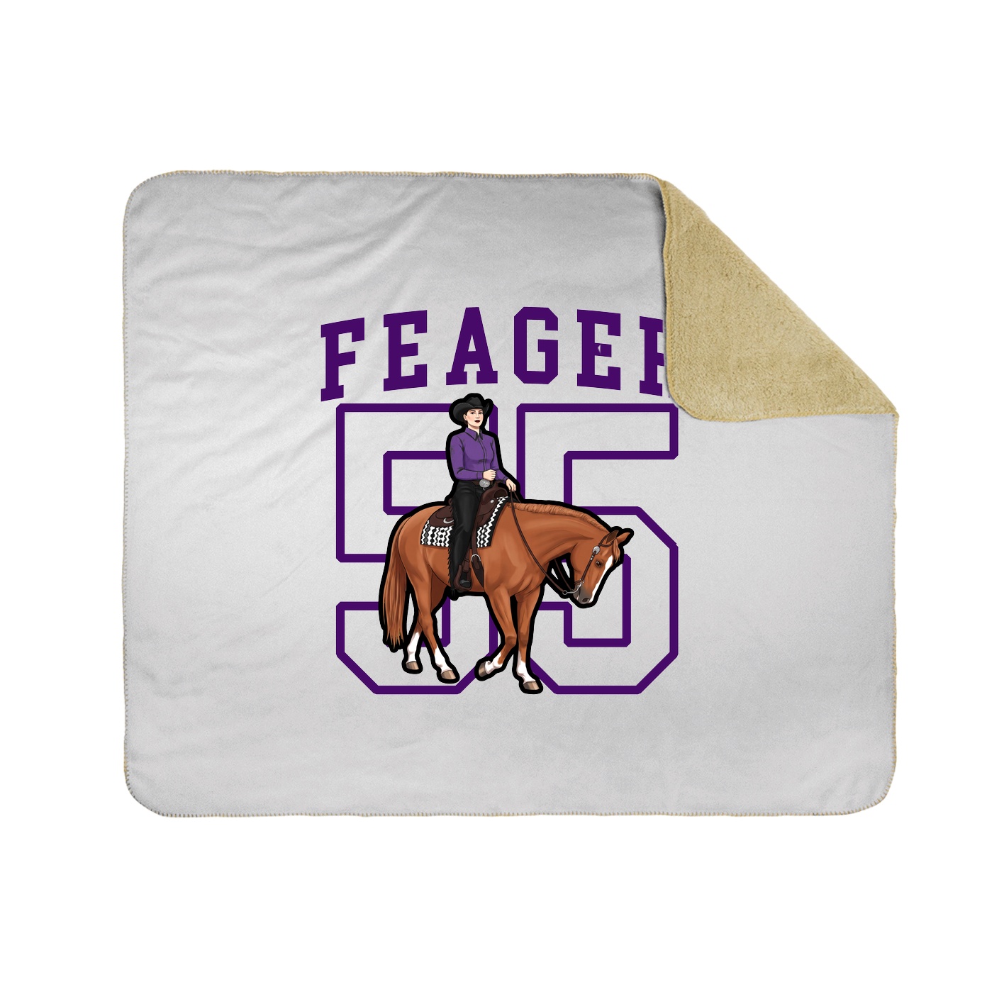 Throw Blanket — Shirsey in White