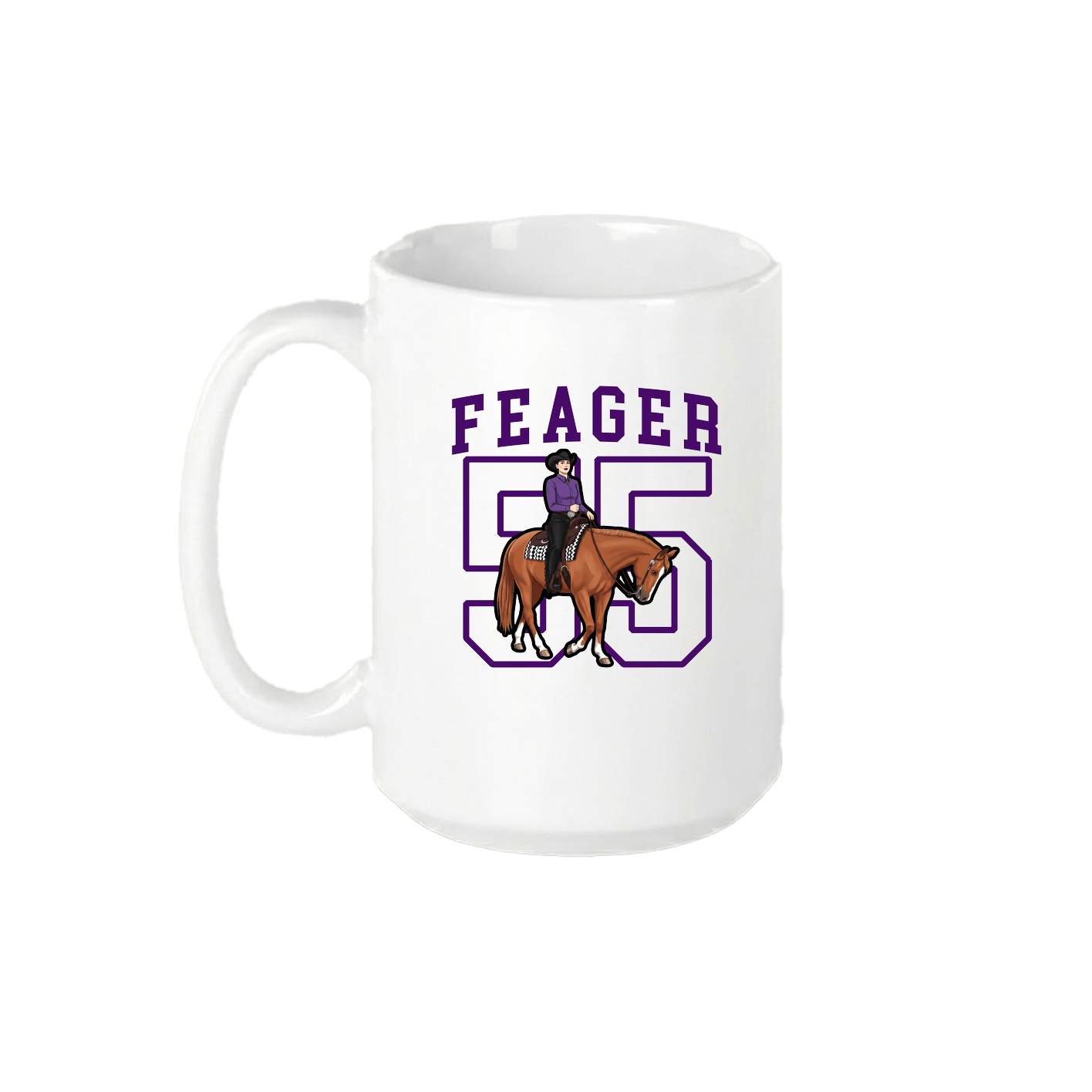 15oz Coffee Mug — Shirsey in White
