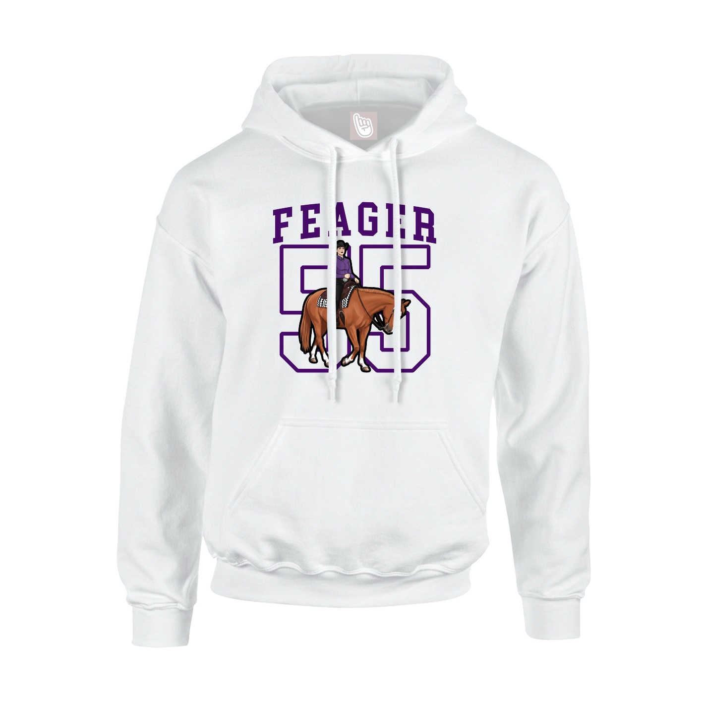 Hoodie — Shirsey in White