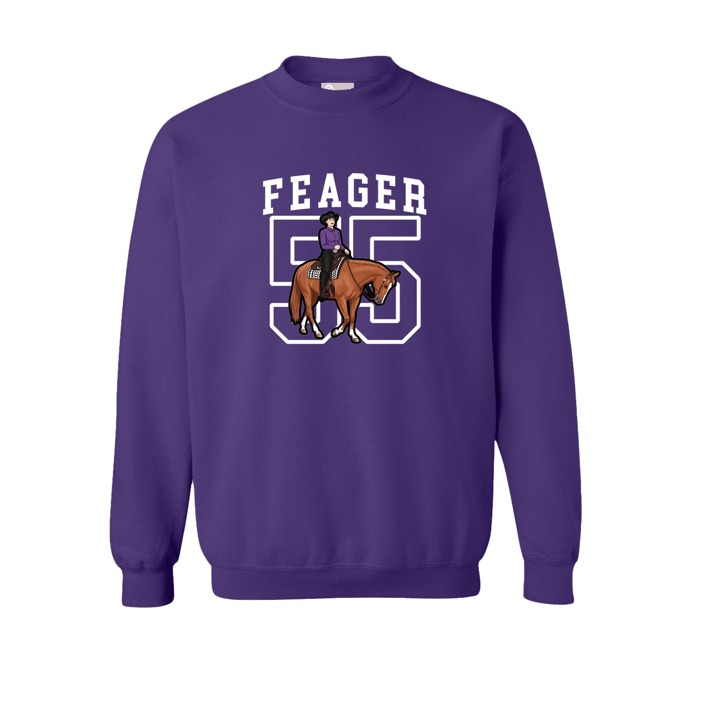 Fleece Crew — Shirsey in Purple