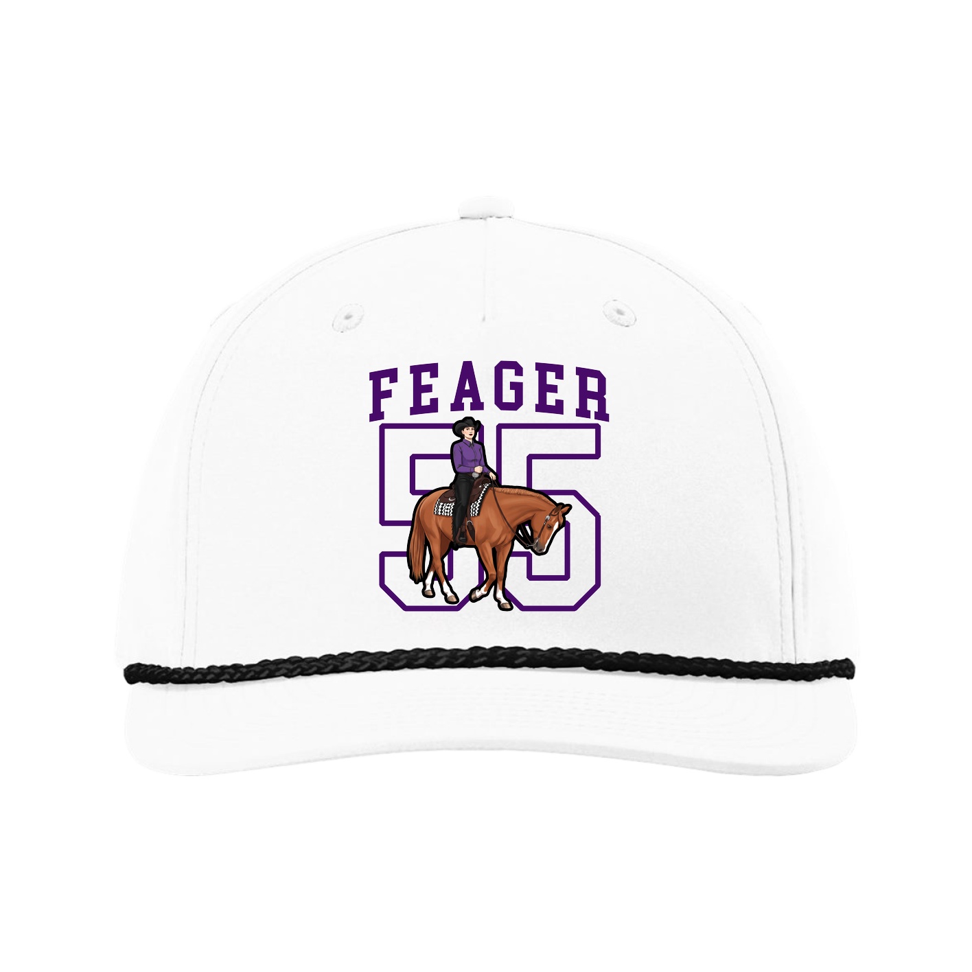 Five-Panel Classic Rope Cap — Shirsey in White