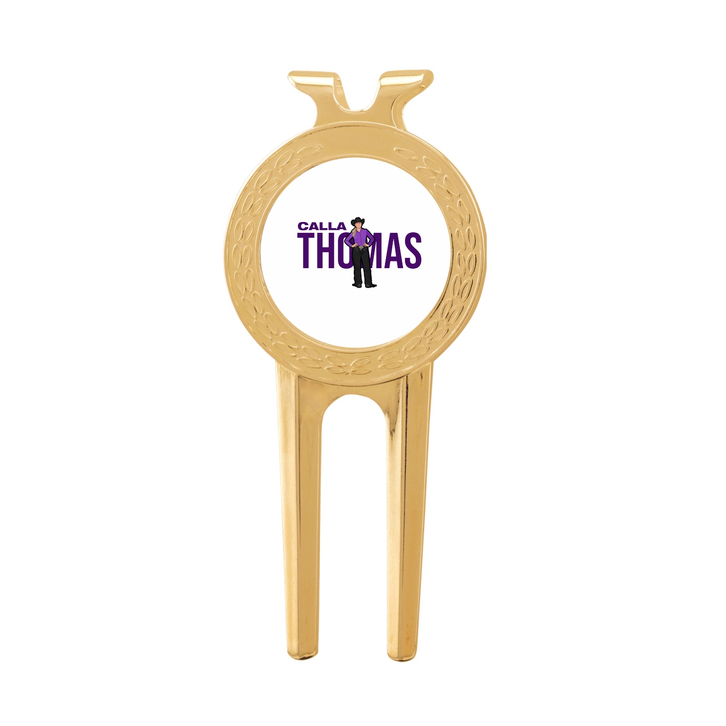 Divot Tool with Ball Marker — Player Name in Classic