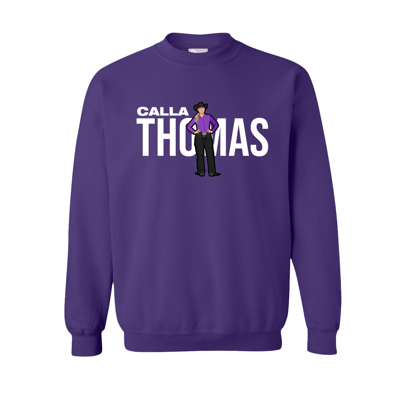 Fleece Crew — Player Name in Purple