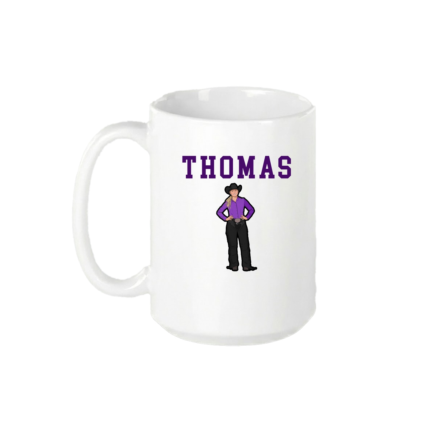 15oz Coffee Mug — Shirsey in White