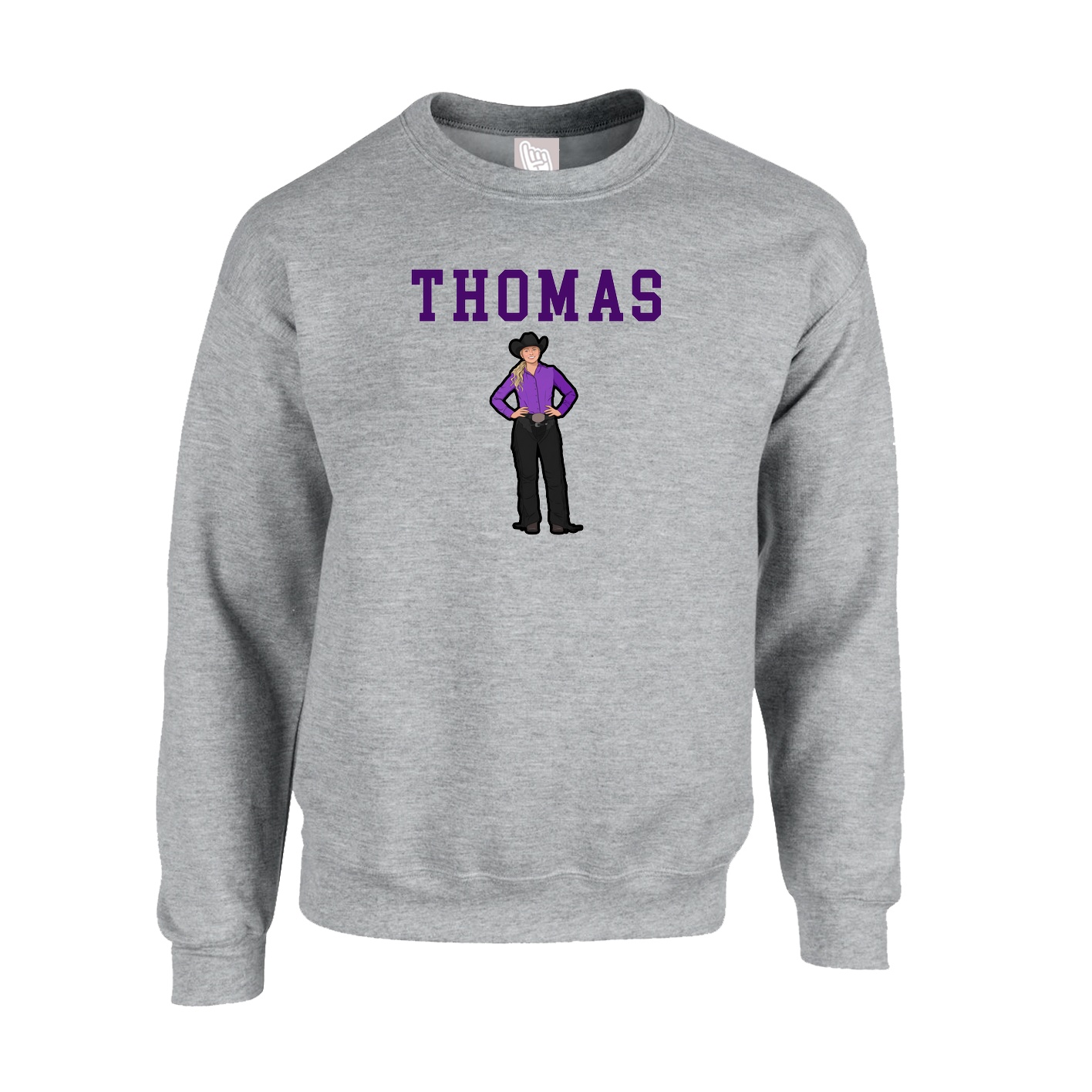 Fleece Crew — Shirsey in Grey