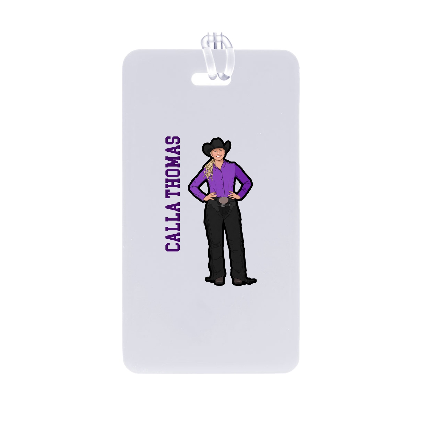 Bag Tag — Name Vertical in Classic