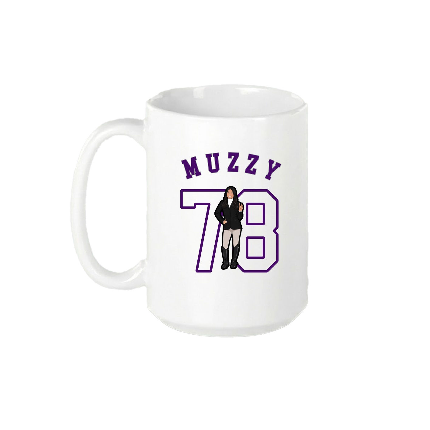 15oz Coffee Mug — Shirsey Arch in White