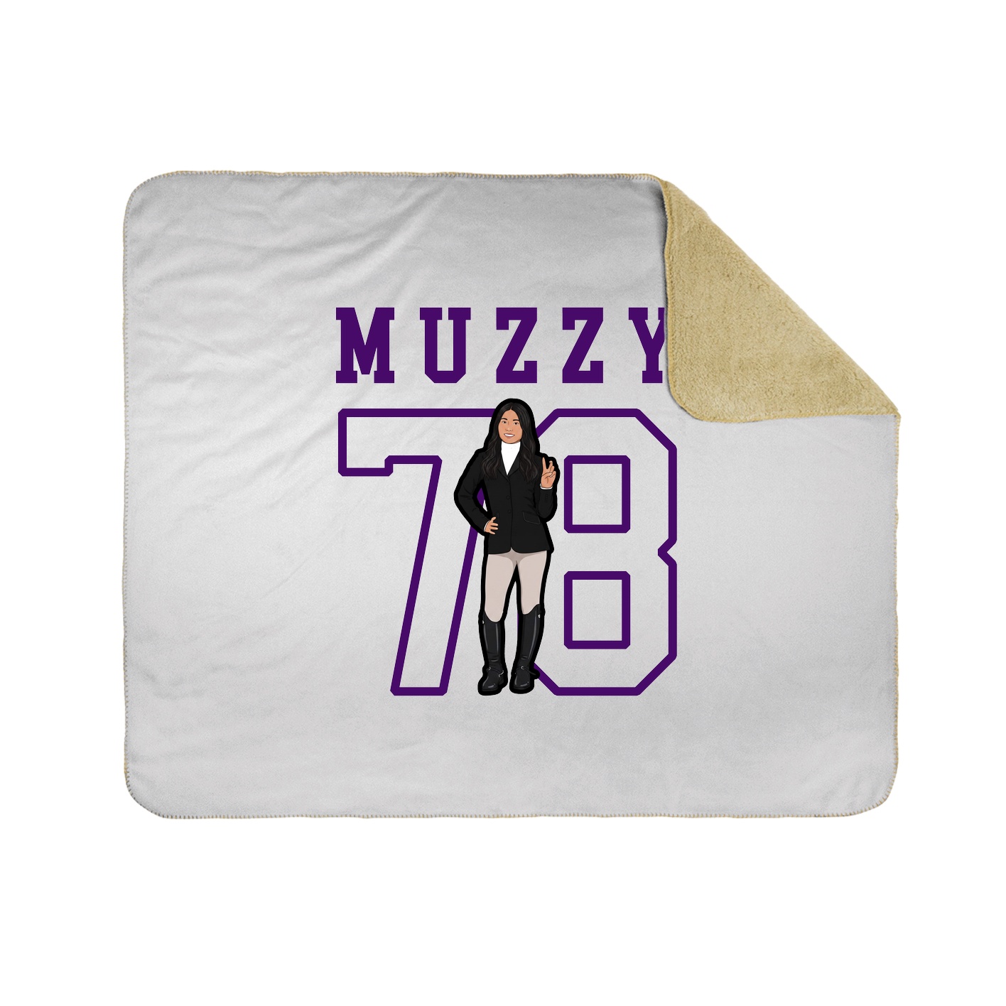Throw Blanket — Shirsey in White