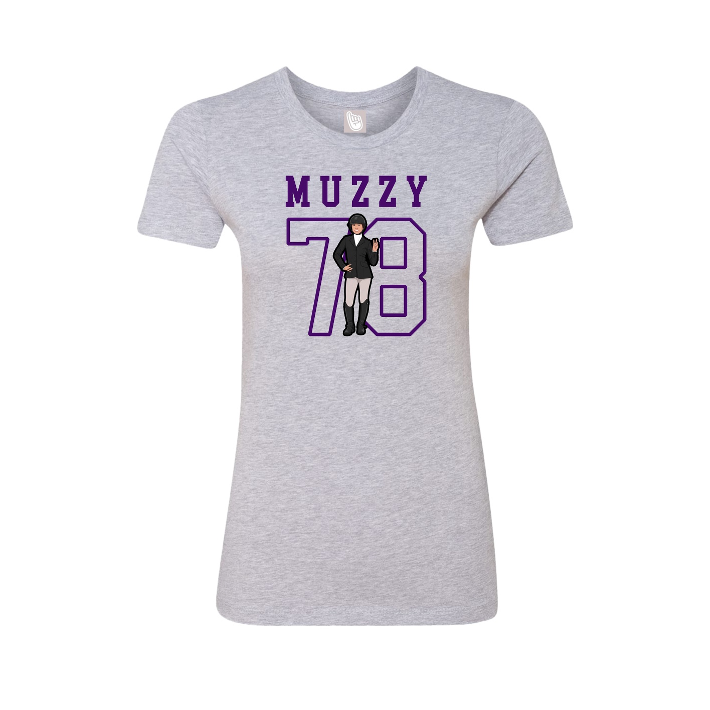 Fitted Women's Tee — Shirsey in Grey