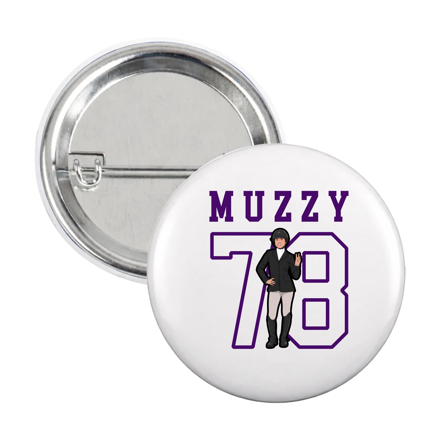 Game Day Button — Shirsey in White