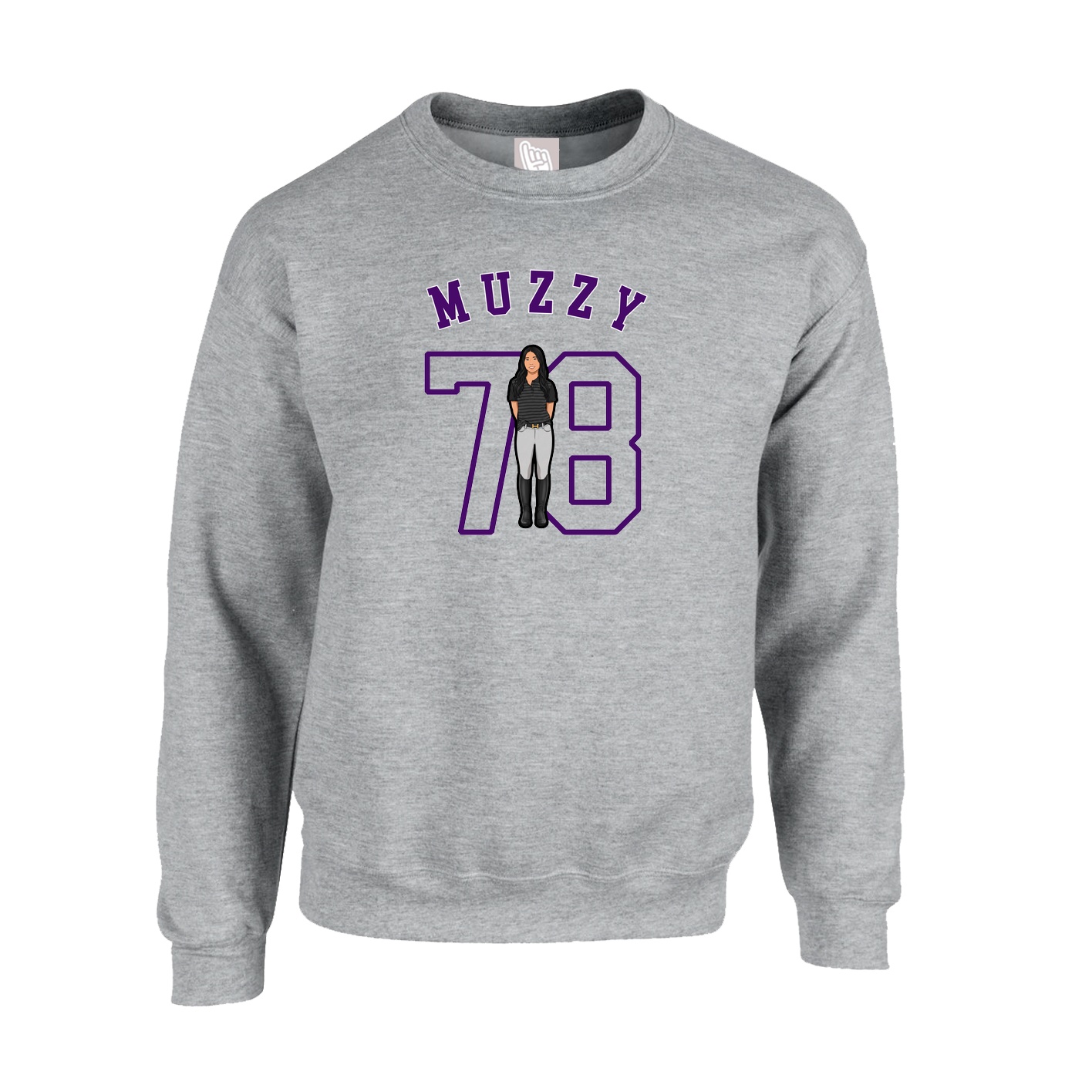 Fleece Crew — Shirsey Arch in Grey