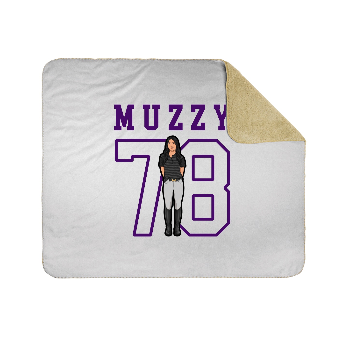 Throw Blanket — Shirsey in White