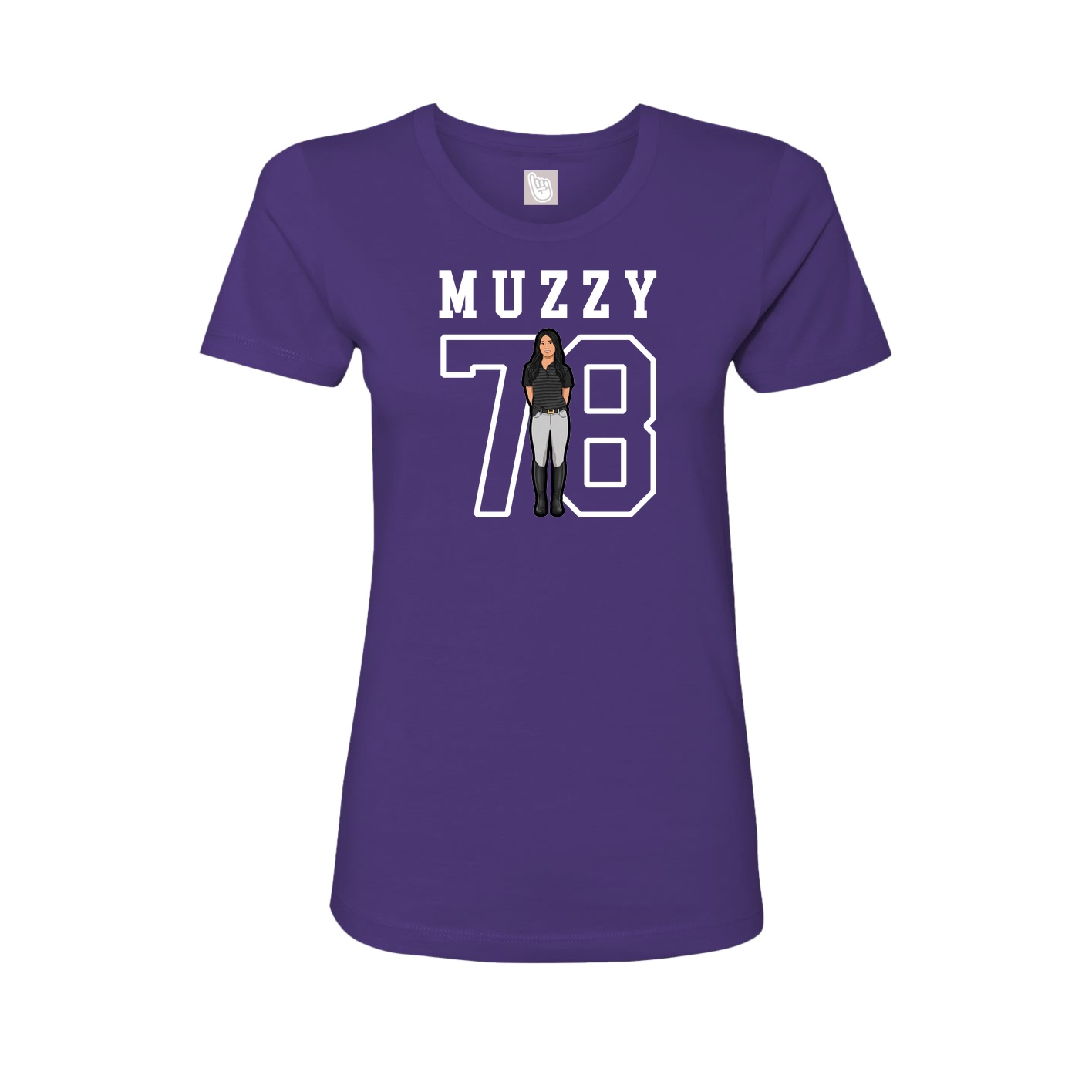 Fitted Women's Tee — Shirsey in Purple