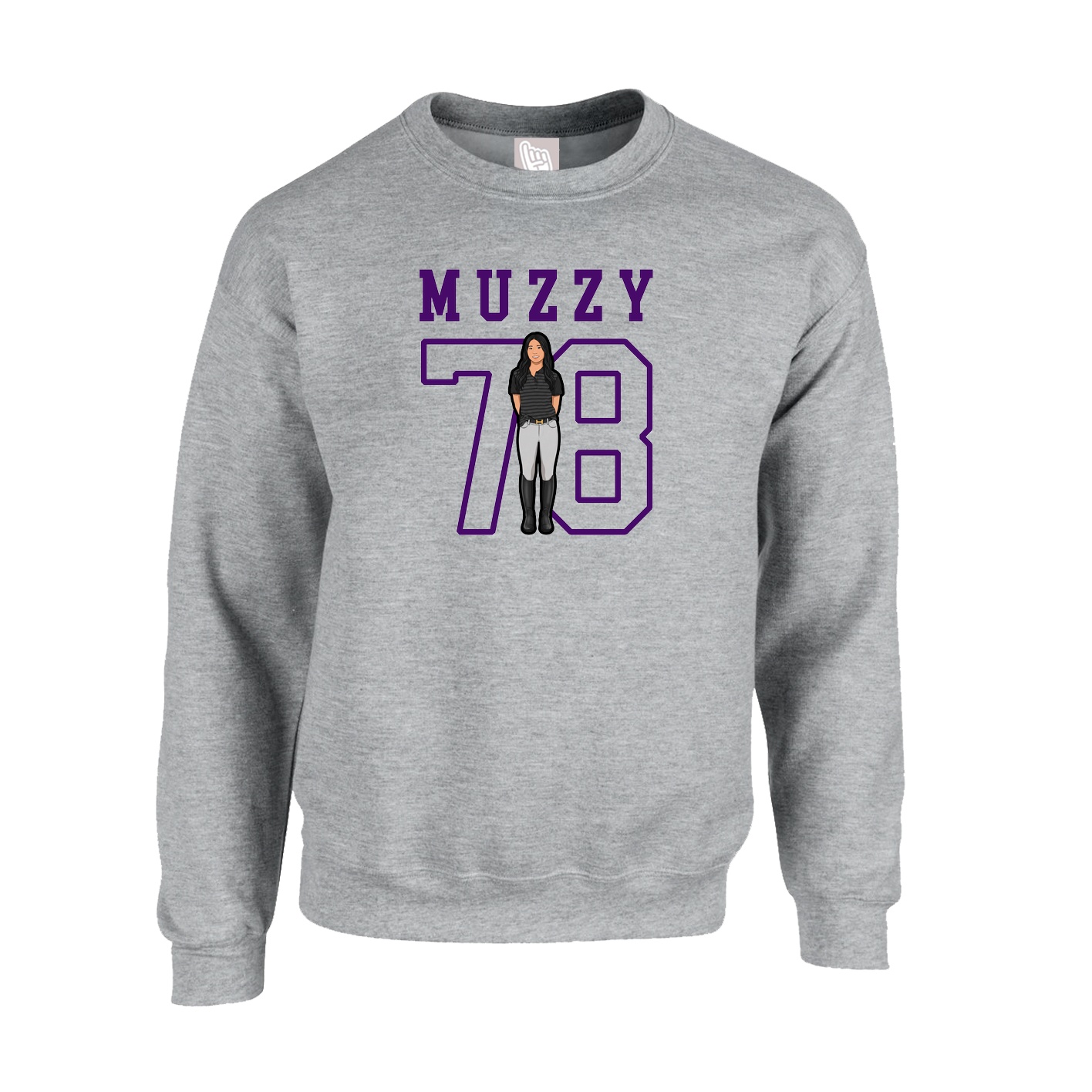 Fleece Crew — Shirsey in Grey