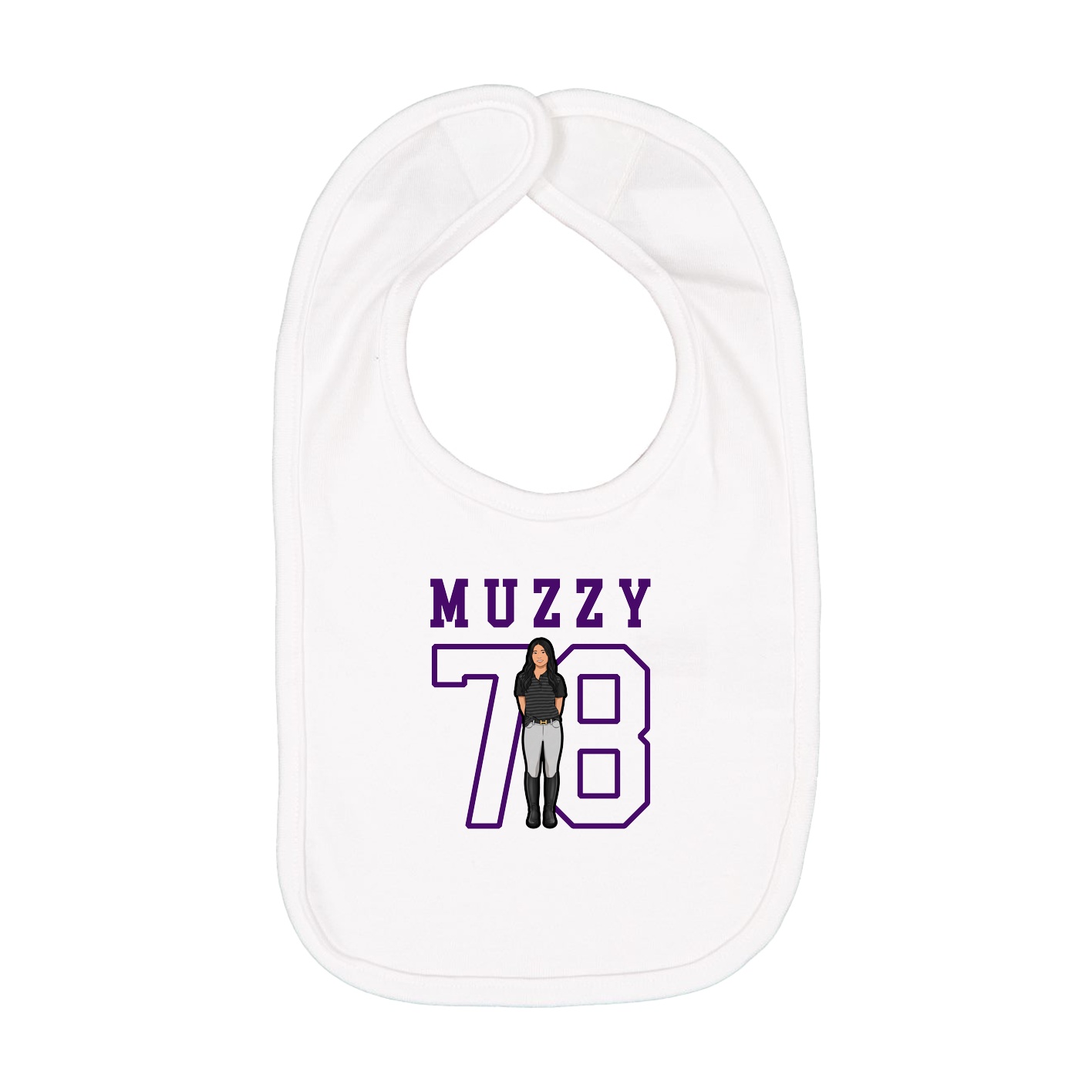 Infant Bib — Shirsey in White