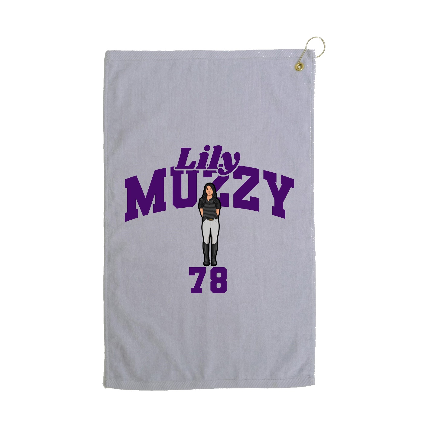 Golf Towel — Signature Arch in Grey