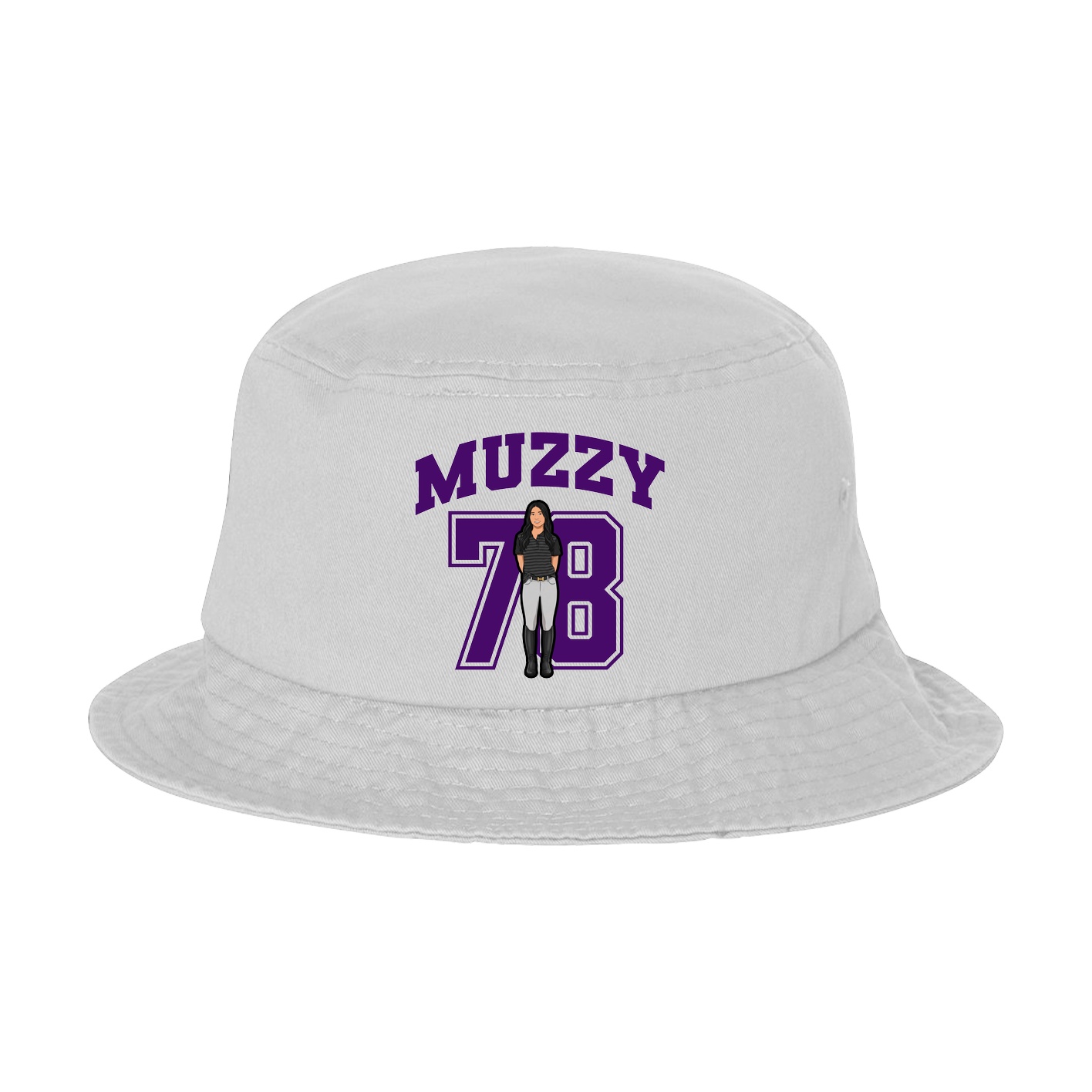 Bucket Cap — Number in White