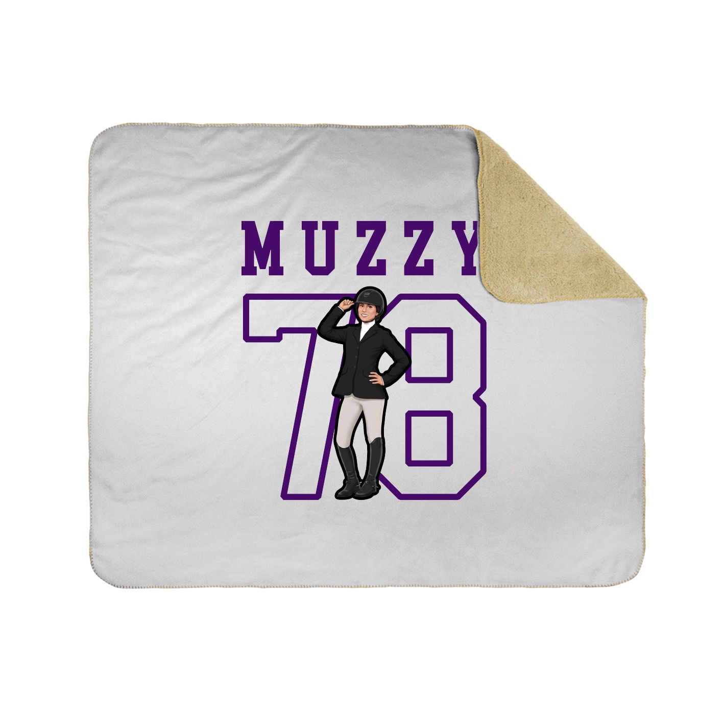 Throw Blanket — Shirsey in White