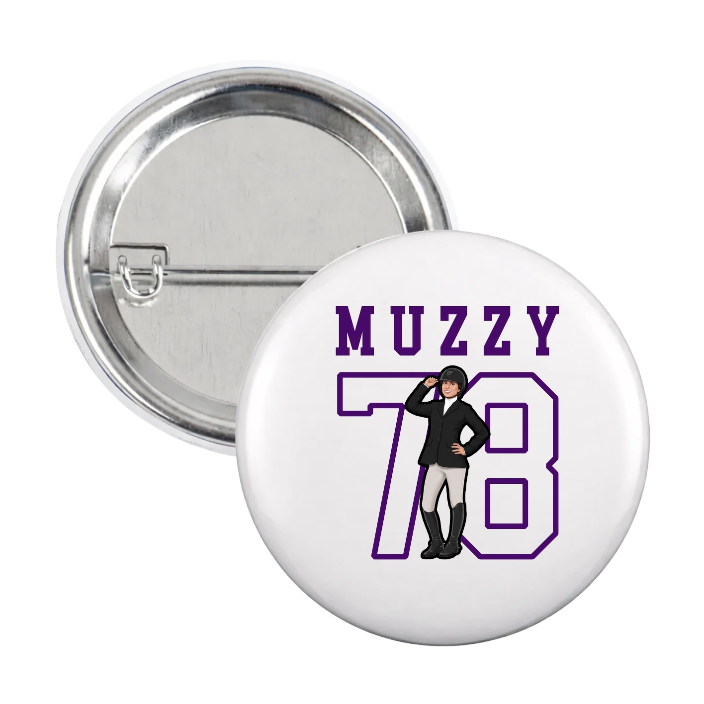 Game Day Button — Shirsey in White