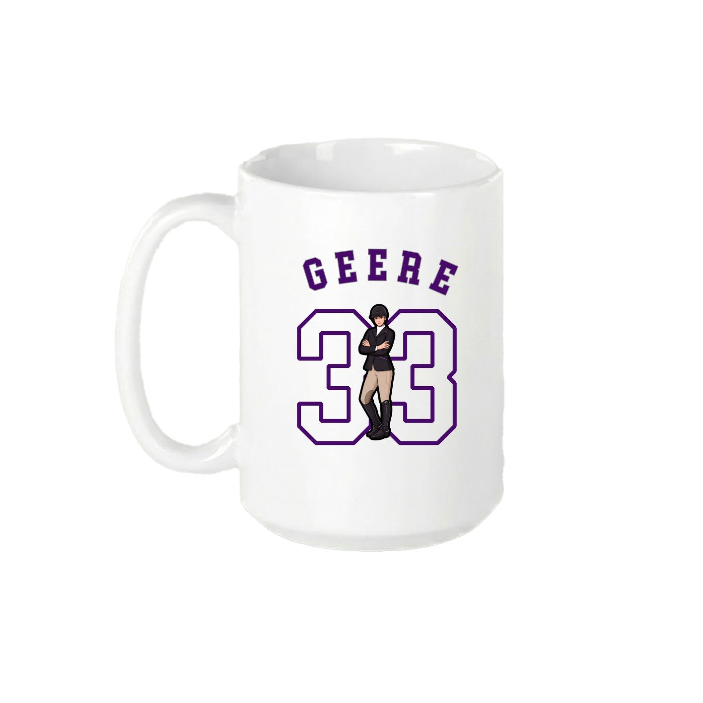 15oz Coffee Mug — Shirsey Arch in White