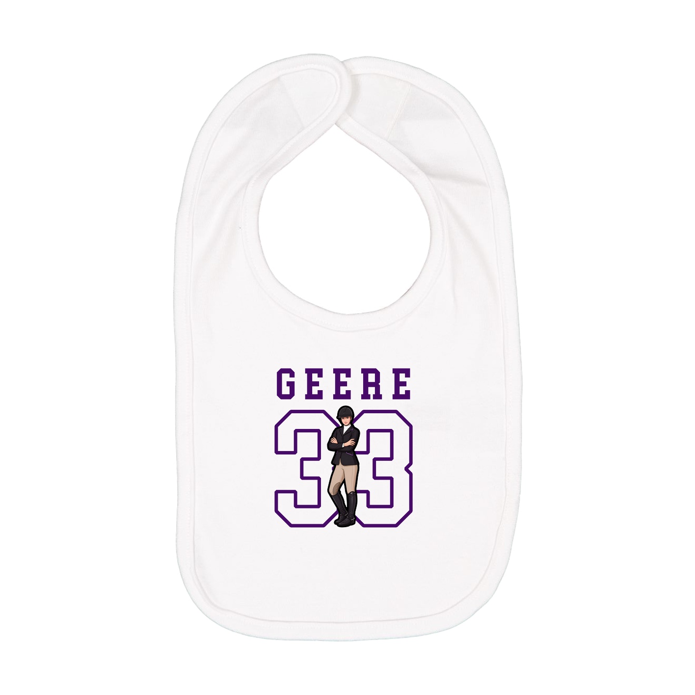 Infant Bib — Shirsey in White