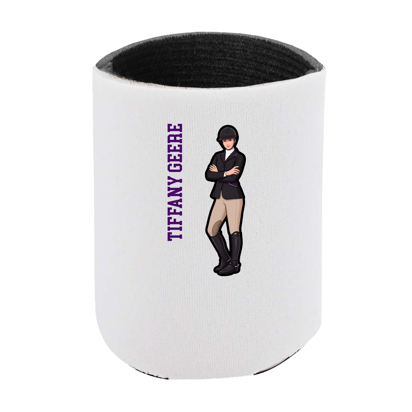 Can Holder — Name Vertical in White