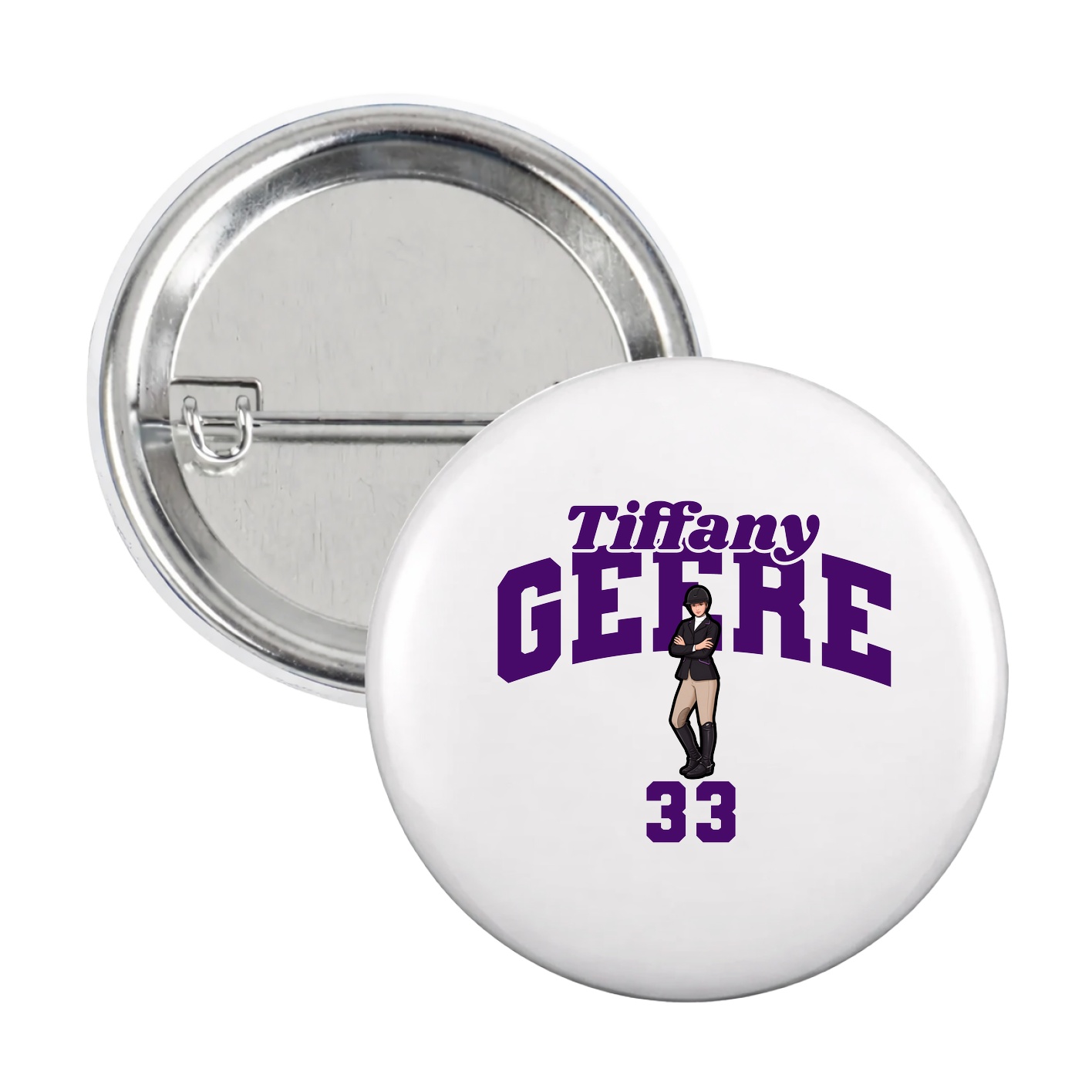 Game Day Button — Signature Arch in White